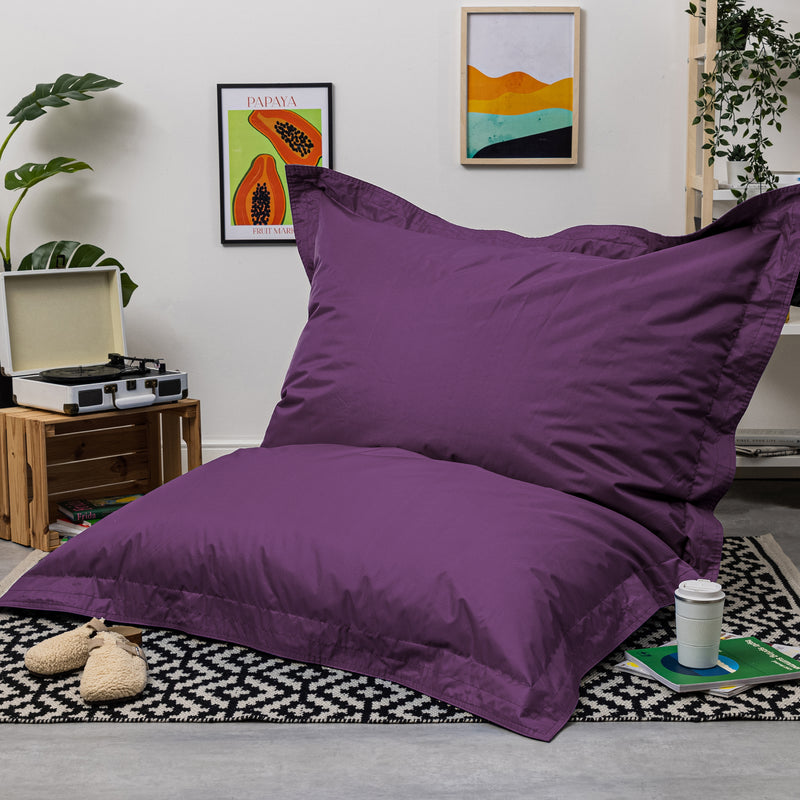 Pouf géant d'intérieur/extérieur, violet
