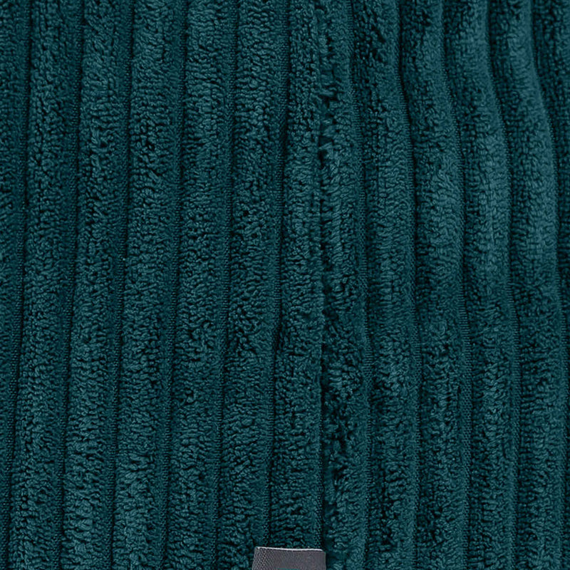 Pouf classique Kingston en velours côtelé, teal