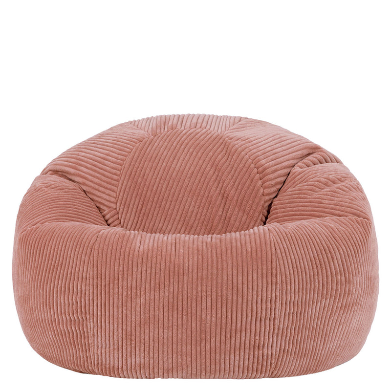 Pouf classique Kingston en velours côtelé, Ce sont des roses