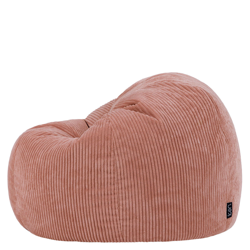 Pouf classique Kingston en velours côtelé, Ce sont des roses