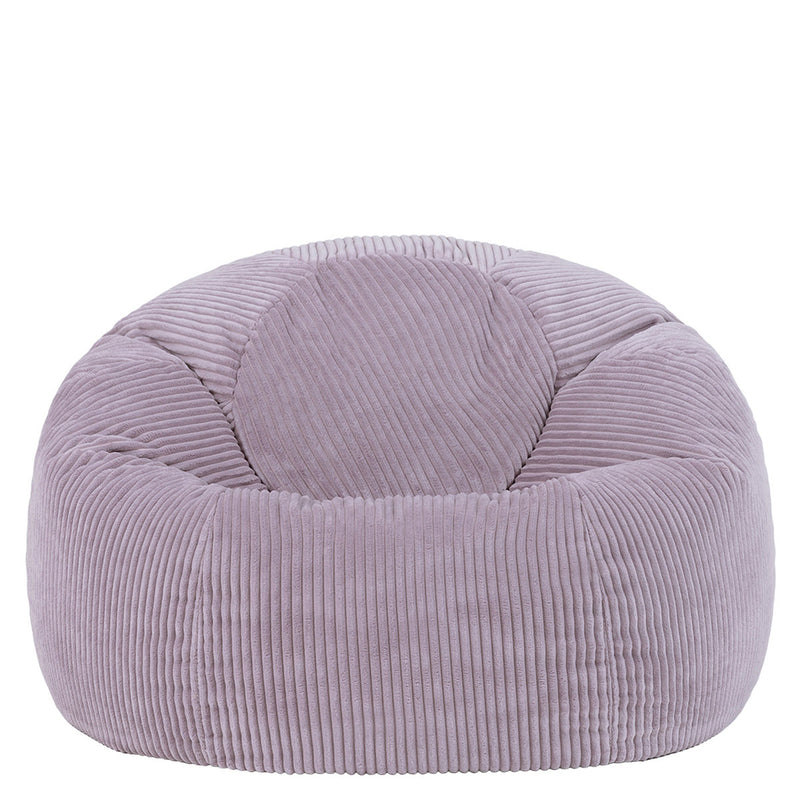 Pouf classique Kingston en velours côtelé, bruyère