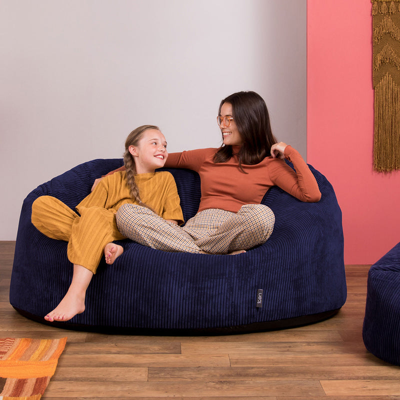 Pouf Géant Biplace Soul - Bleu Marine