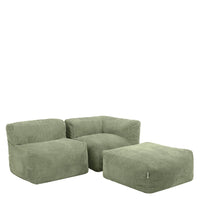 Zen Canapé Modulaire en Corde Jumbo, vert sauge