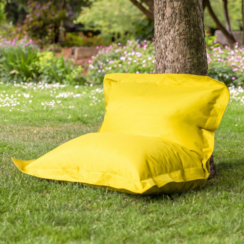 Coussin de sol géant pour enfants, intérieur et extérieur, jaune 