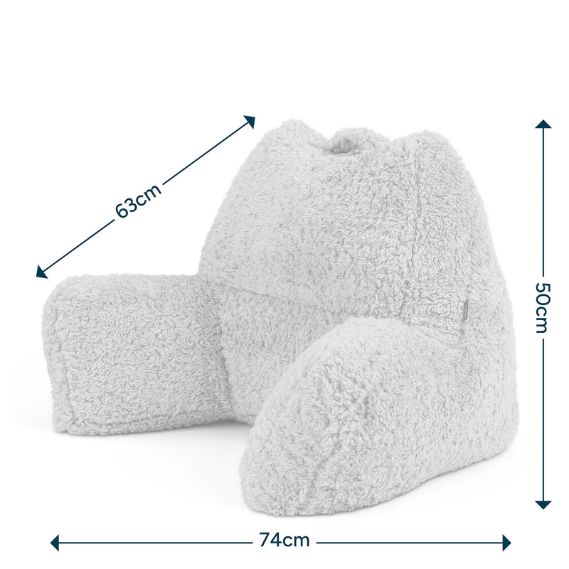 Oreiller de soutien en polaire Teddy, naturel