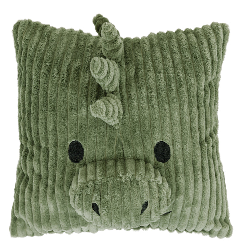 Coussin Corde Enfant Dinosaure Dexter - Vert Sauge