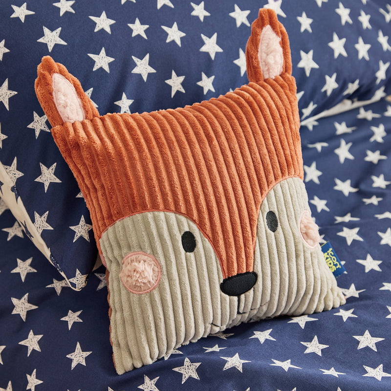 Coussin en velours côtelé pour enfant Freddie Fox - Terracotta