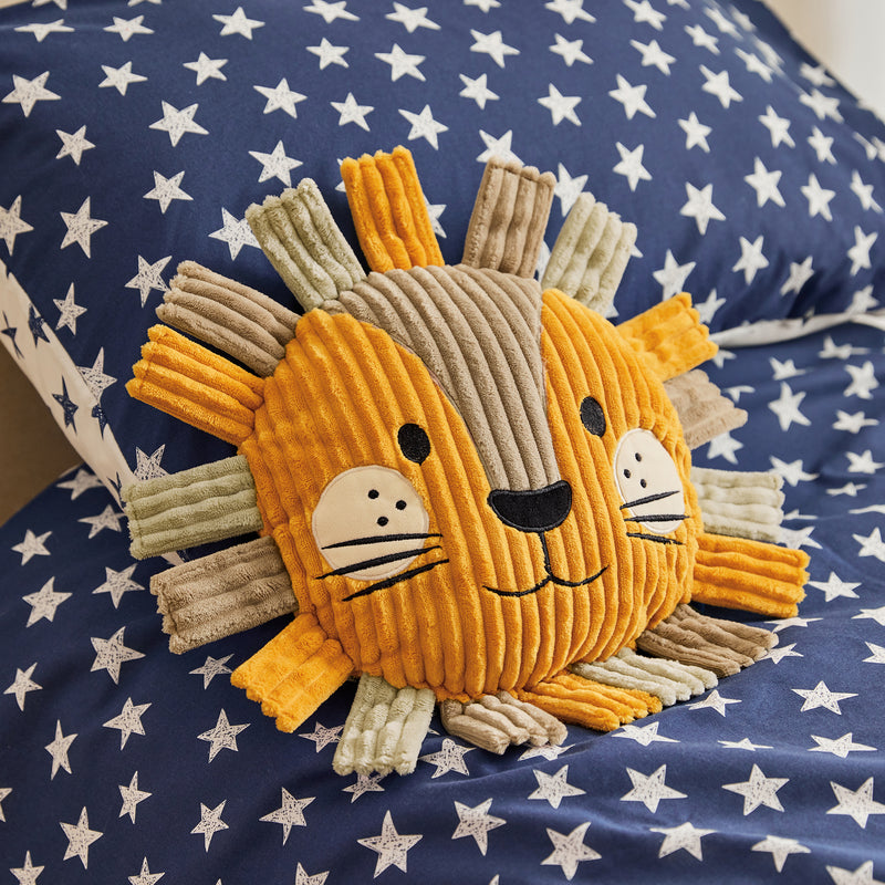 Coussin Enfant Lion Léo - Ocre