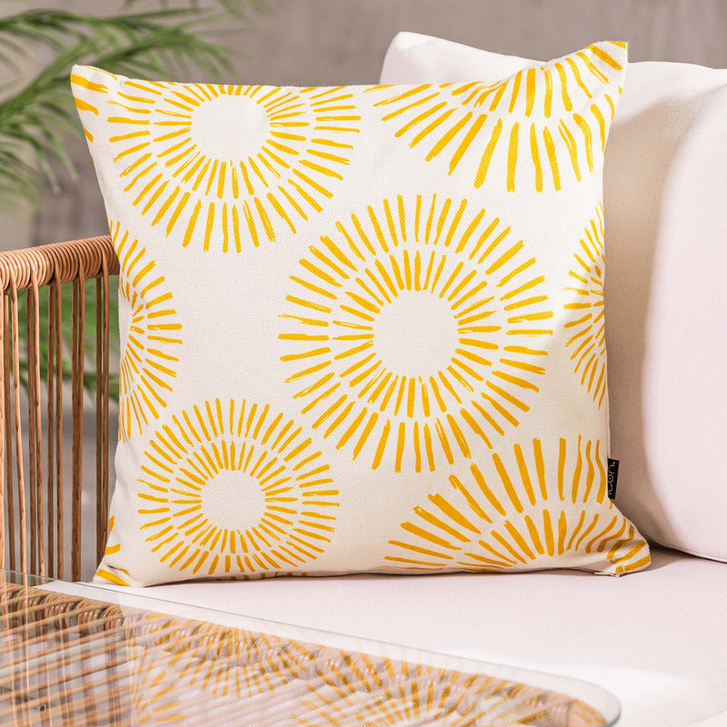 Coussin d'intérieur-extérieur Golden Sun - Jaune