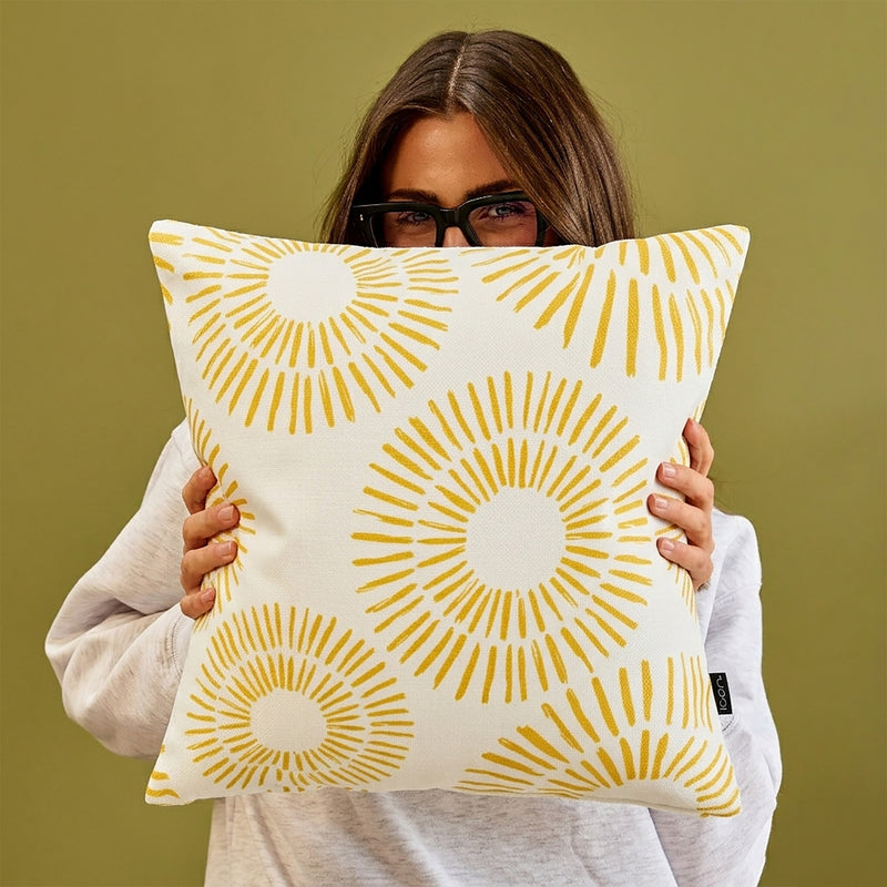 Coussin d'intérieur-extérieur Golden Sun - Jaune