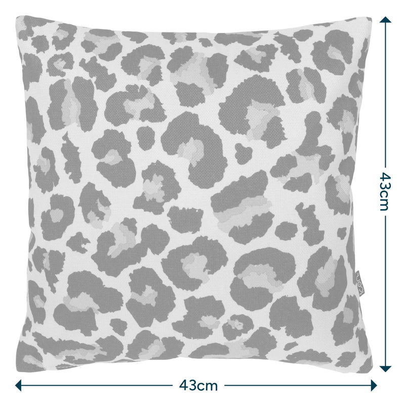 Coussin intérieur-extérieur imprimé léopard - Multicolore