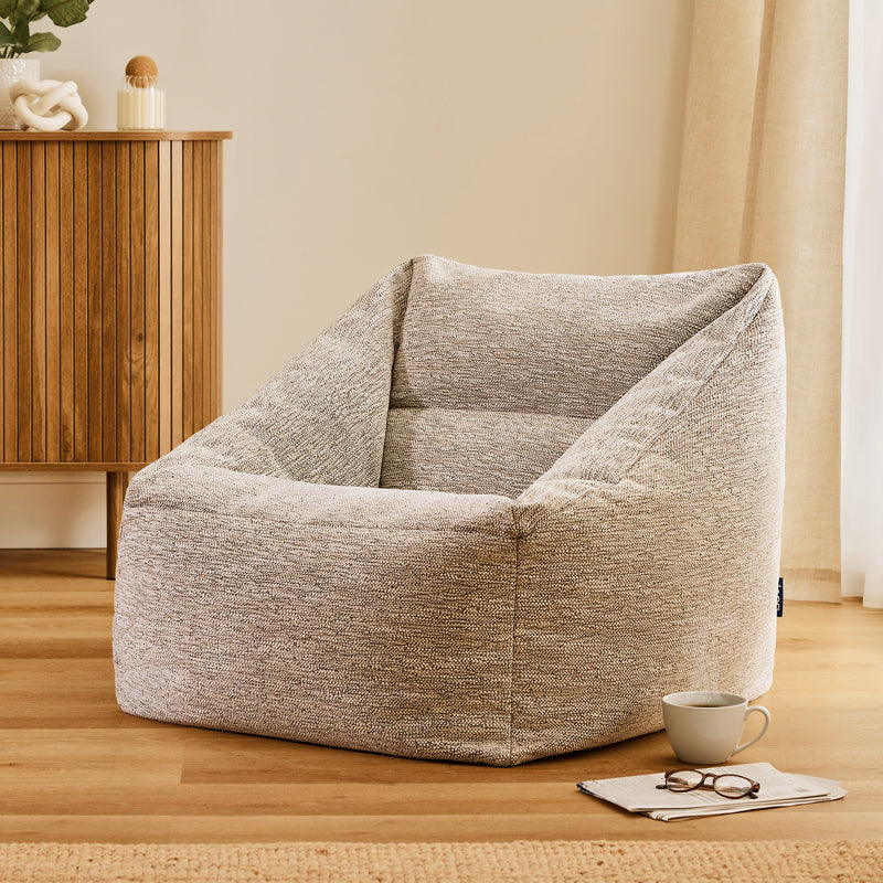 Pouf fauteuil tressé Natalia - Naturel