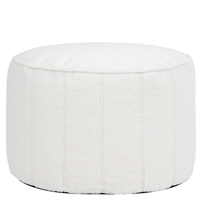 Pouf rond Milano Bouclé – Ivoire