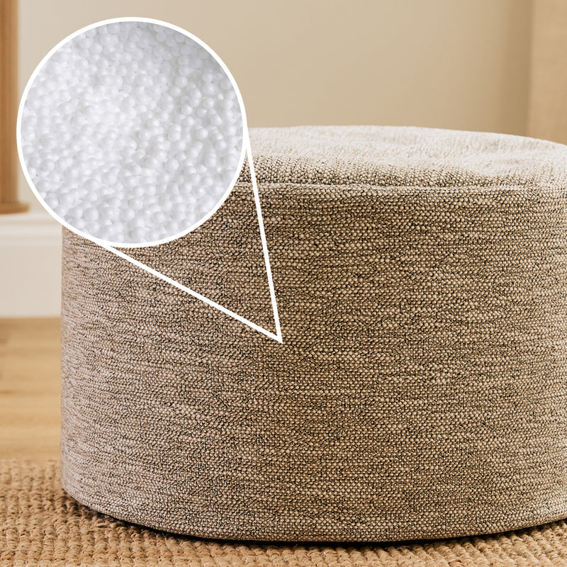 Pouf Rond Tressé Milano - Naturel