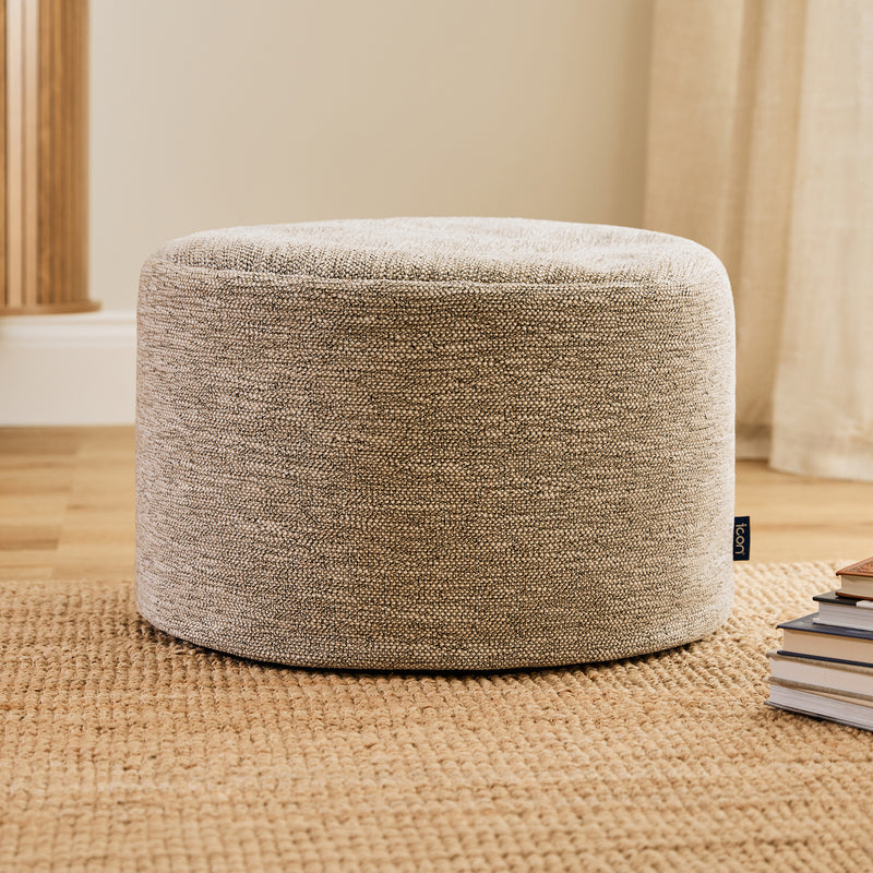 Pouf Rond Tressé Milano - Naturel
