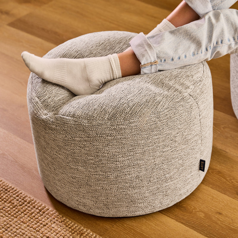 Pouf Rond Tressé Milano - Naturel