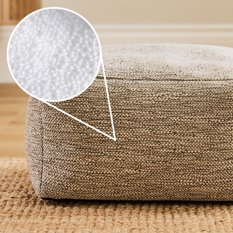 Pouffe tissé Amara - Naturel
