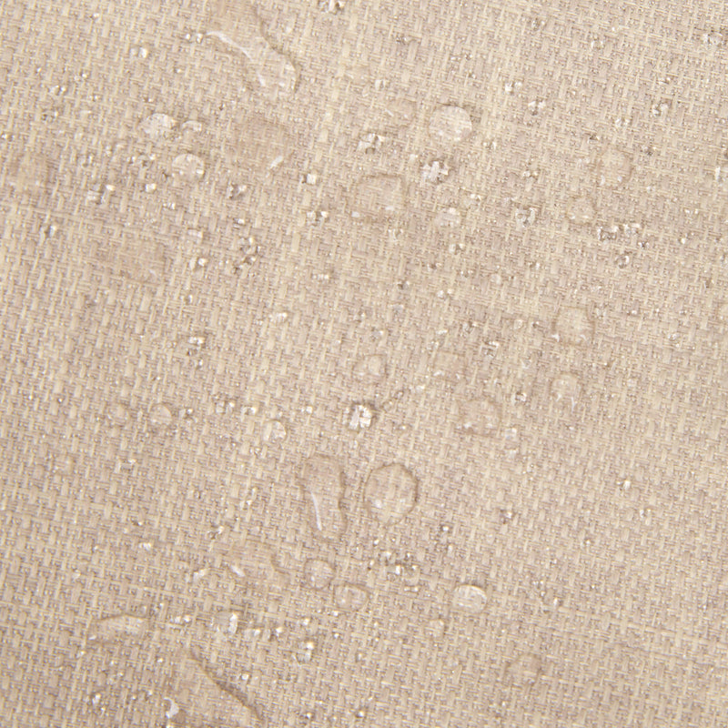 Pouf carré en tissu pour l'extérieur Vita, pierre