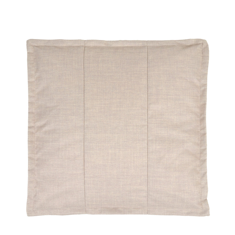 Pouf carré en tissu pour l'extérieur Vita, pierre