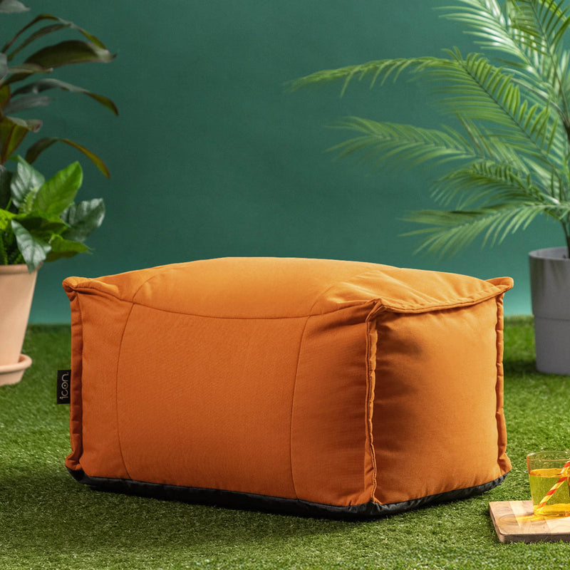 Pouf Bud en oléfine, orange