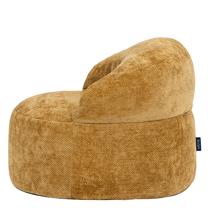 Pouf Orb Chenille – doré