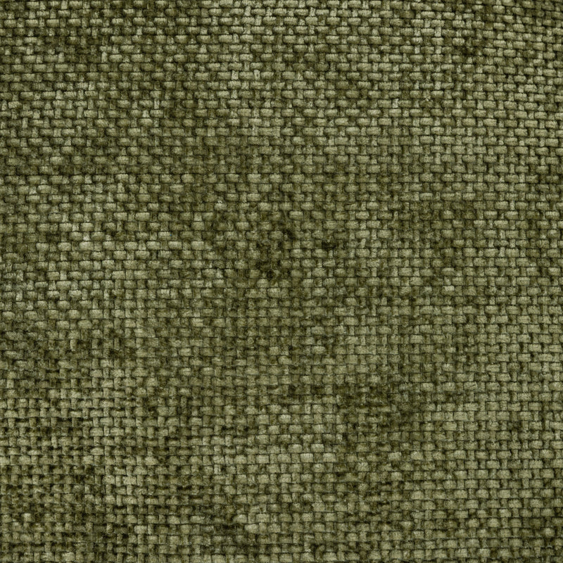 Pouf fauteuil d'appoint en chenille Orb - Vert Olive