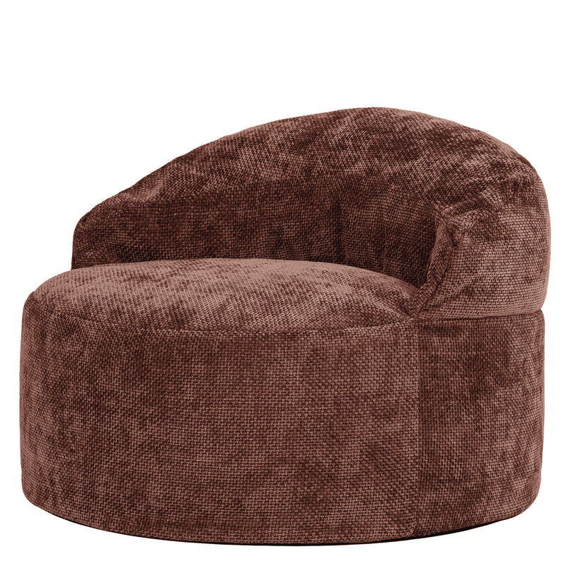 Fauteuil poire Orb en chenille - Mûre