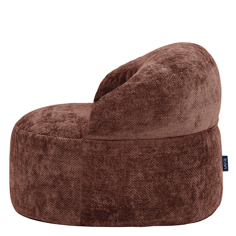 Fauteuil poire Orb en chenille - Mûre