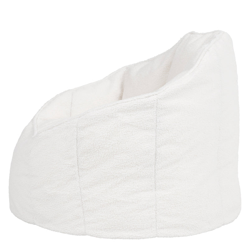 Fauteuil poire Sirena Bouclé - Ivoire