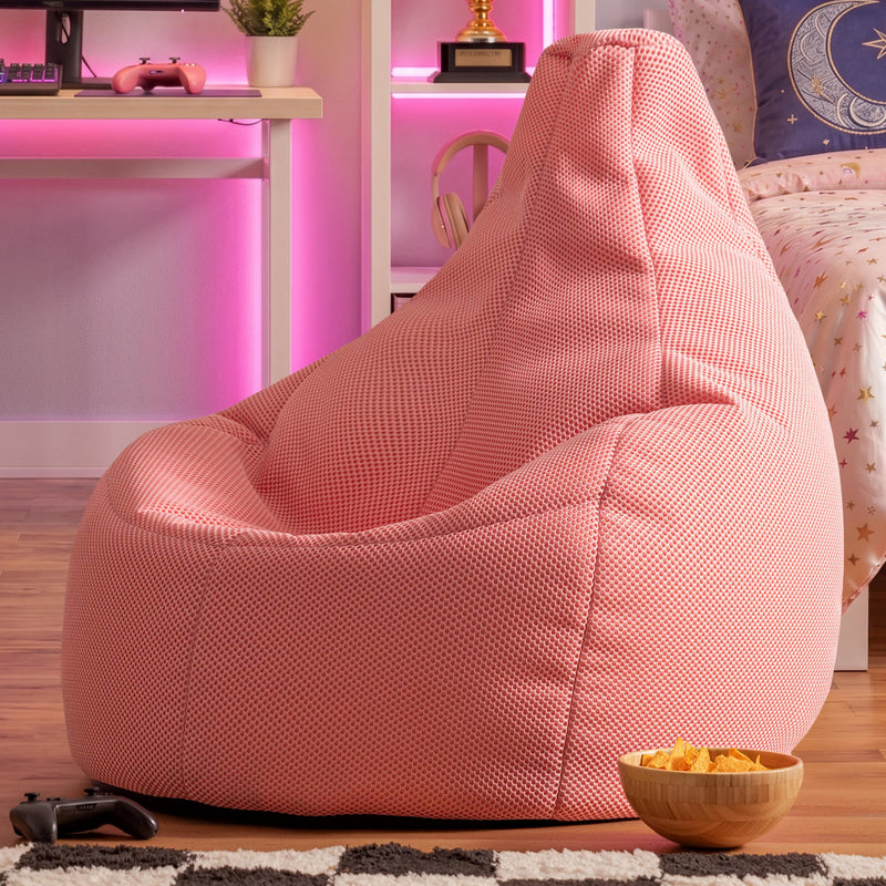 Pouf inclinable Gaming Performance maille XL, pierre