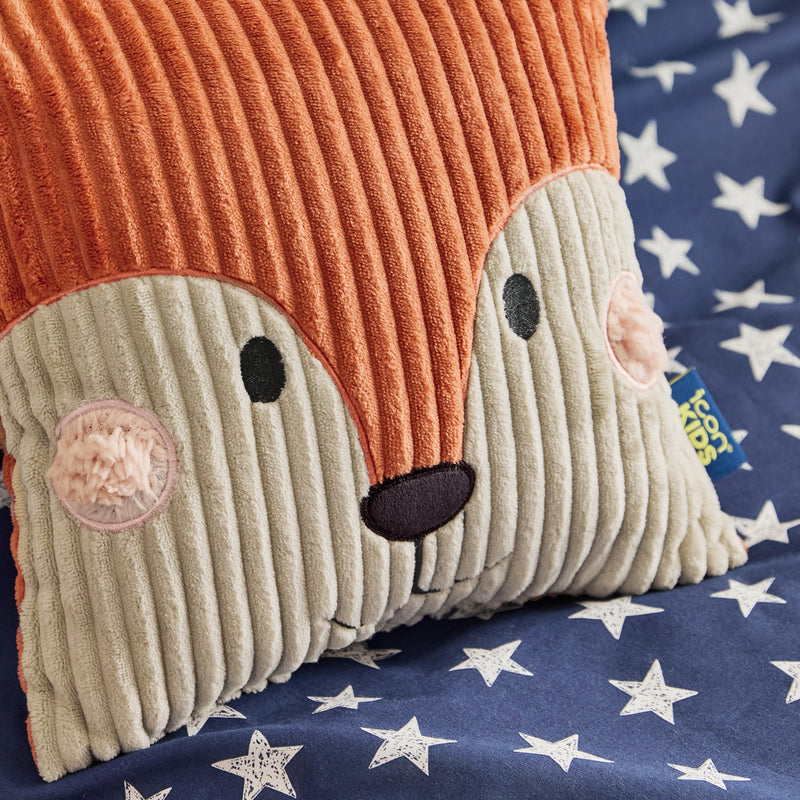 Coussin en velours côtelé pour enfant Freddie Fox - Terracotta