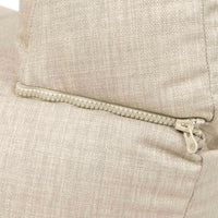 Canapé poire modulaire Noa, en tissu, pour l'extérieur, naturel 