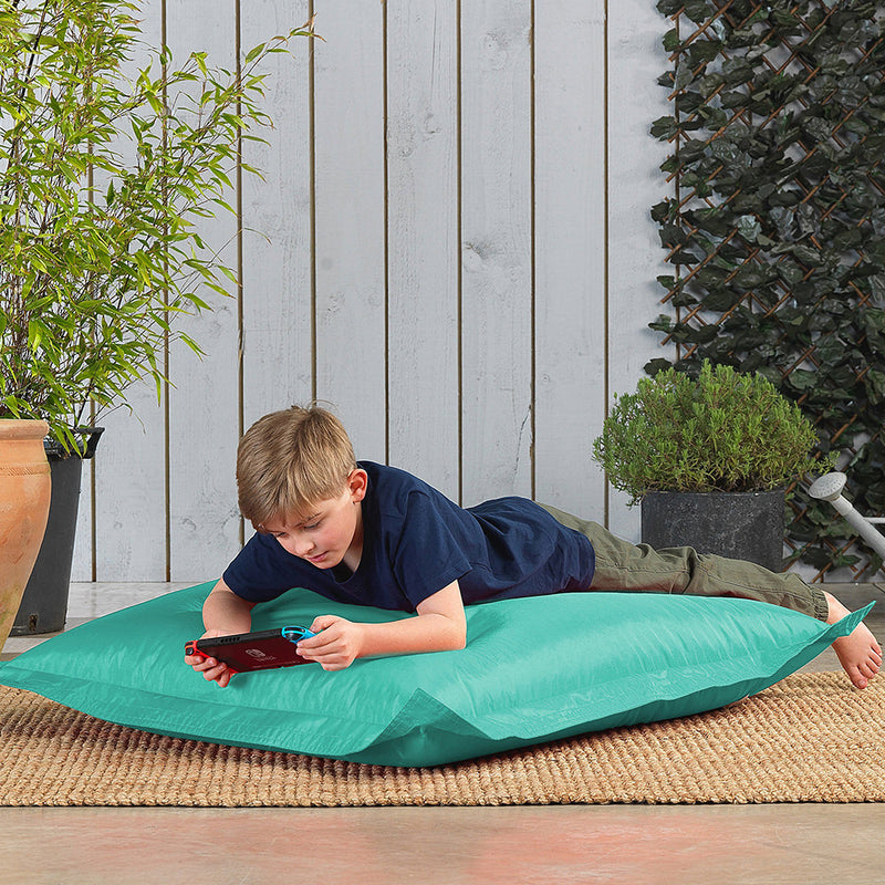Grand coussin de sol d'intérieur/extérieur pour enfants - Menthe poivrée