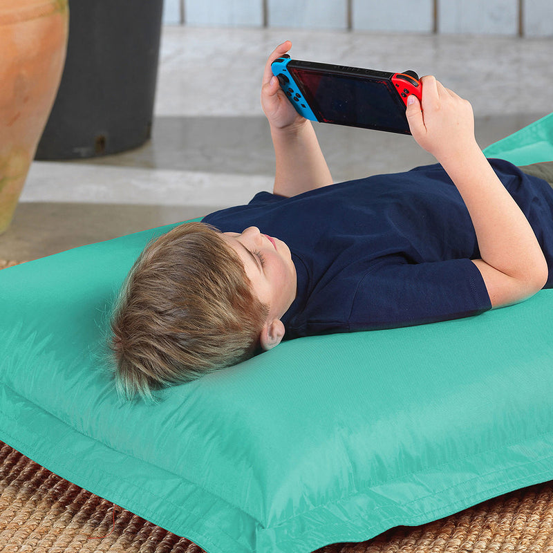 Grand coussin de sol d'intérieur/extérieur pour enfants - Menthe poivrée