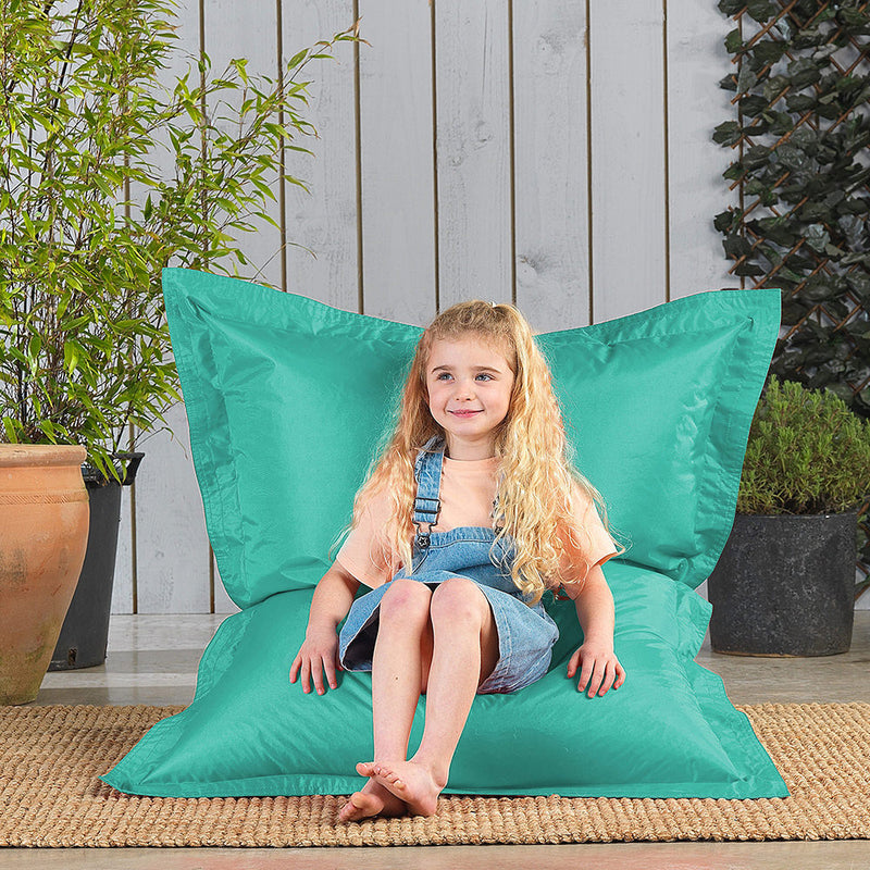 Grand coussin de sol d'intérieur/extérieur pour enfants - Menthe poivrée