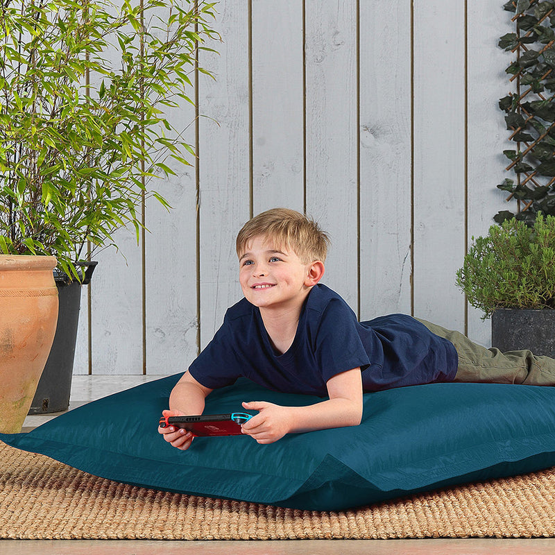 Pouf géant d'intérieur et d'extérieur pour enfants - Bleu sarcelle