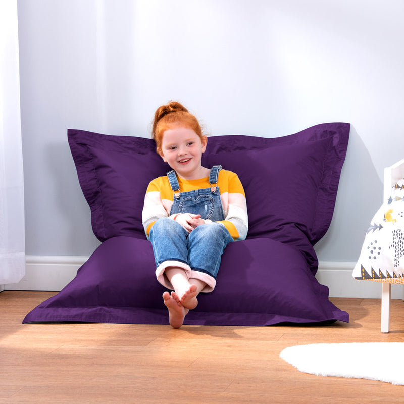 Coussin de sol géant pour enfants, intérieur et extérieur, purple