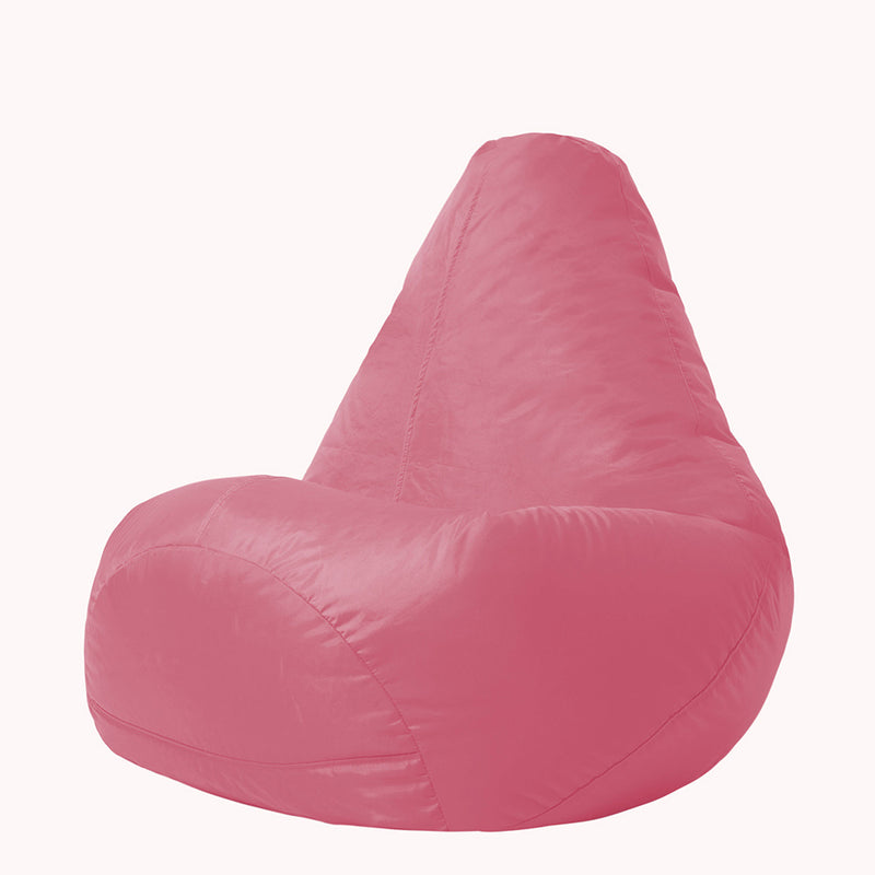Pouf enfant Dalton dossier haut intérieur/extérieur - Rose clair