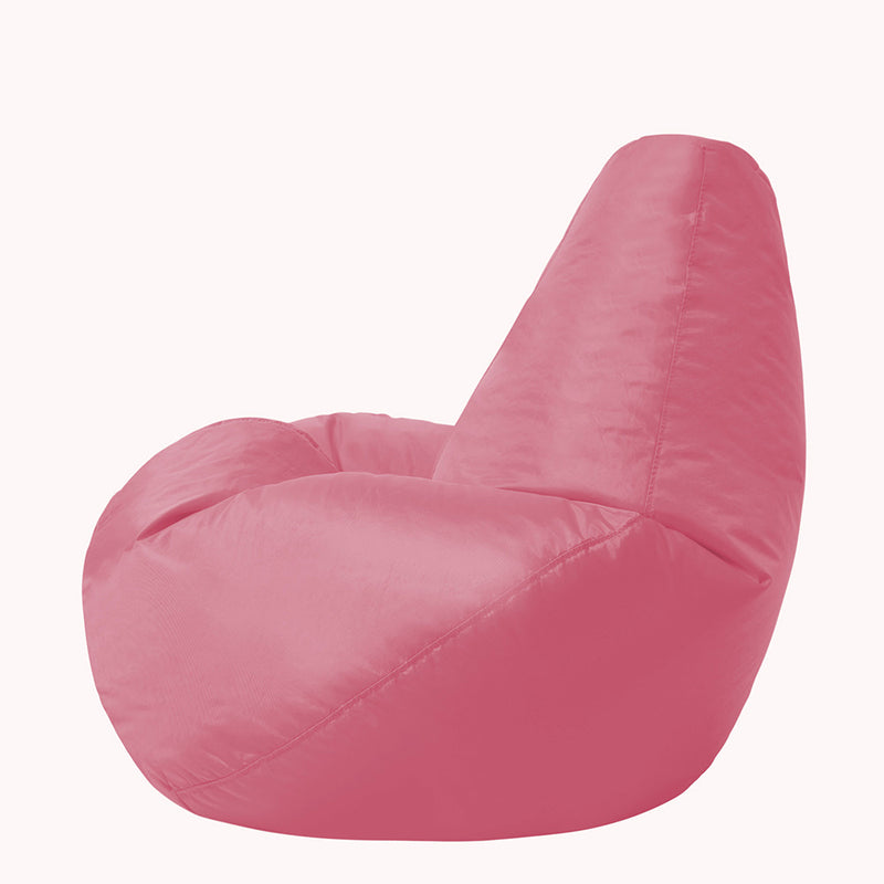 Pouf enfant Dalton dossier haut intérieur/extérieur - Rose clair
