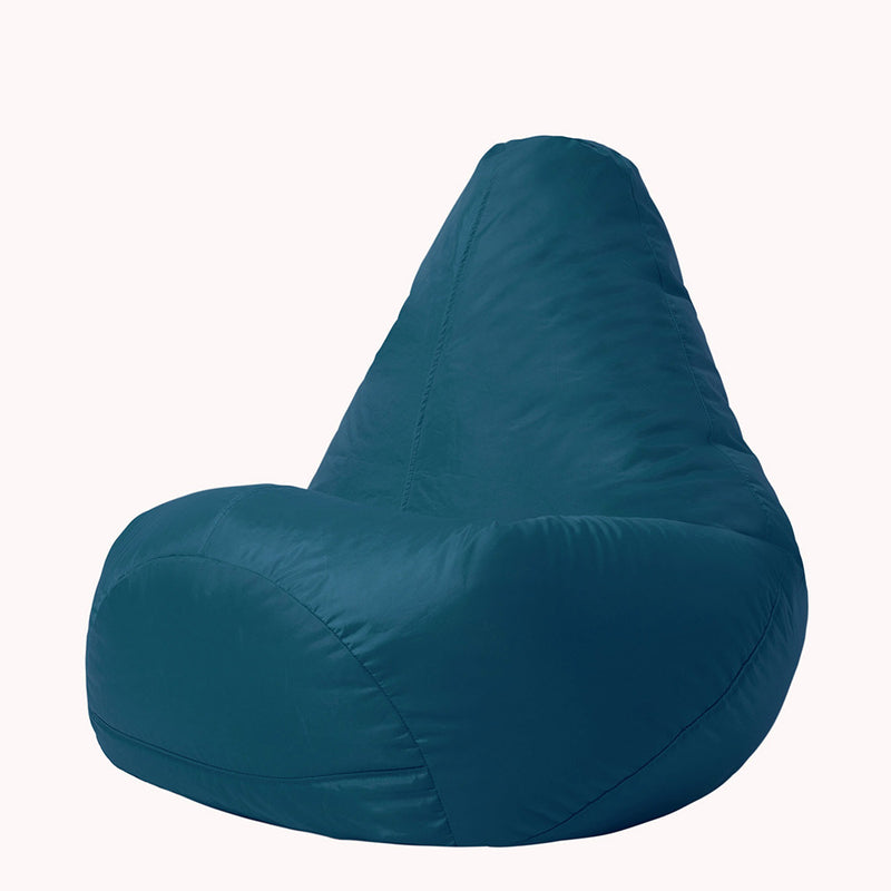 Pouf dossier haut Dalton intérieur-extérieur pour enfants - Bleu sarcelle