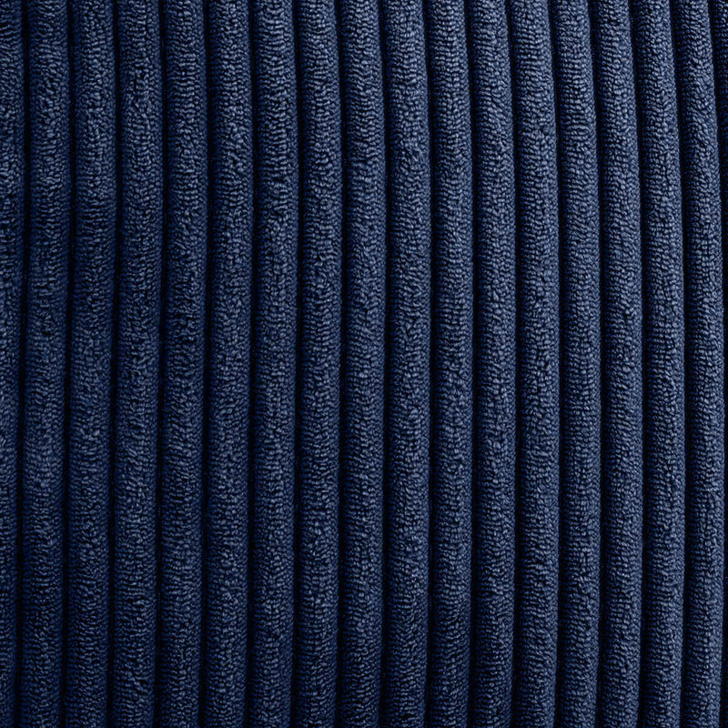 Pouf inclinable Kids Dalton en velours côtelé, bleu marine