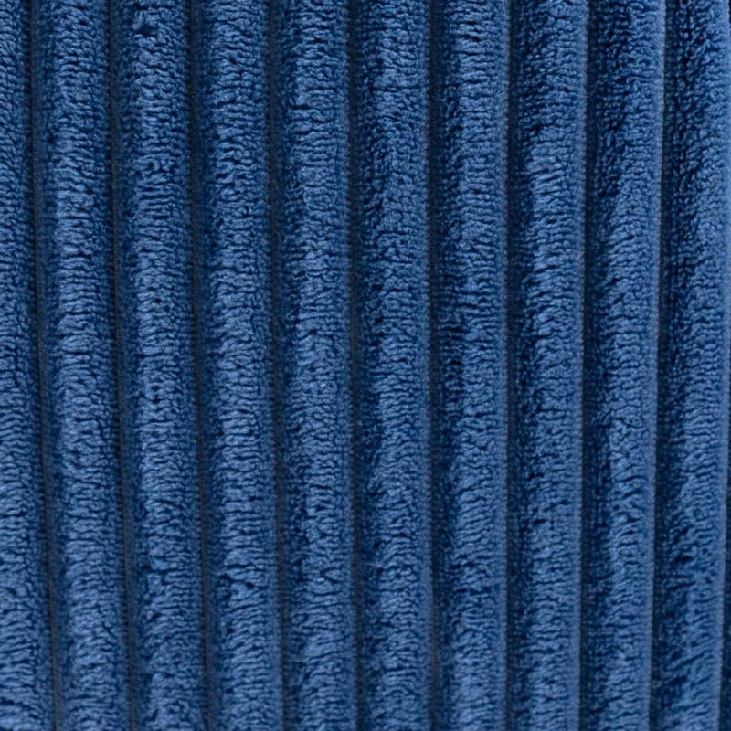 Pouf inclinable Kids Dalton en velours côtelé, bleu denim