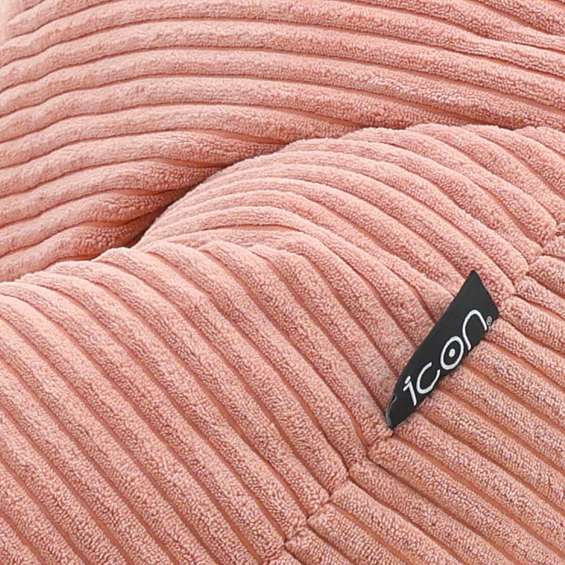 Pouf inclinable Kids Dalton en velours côtelé, rose