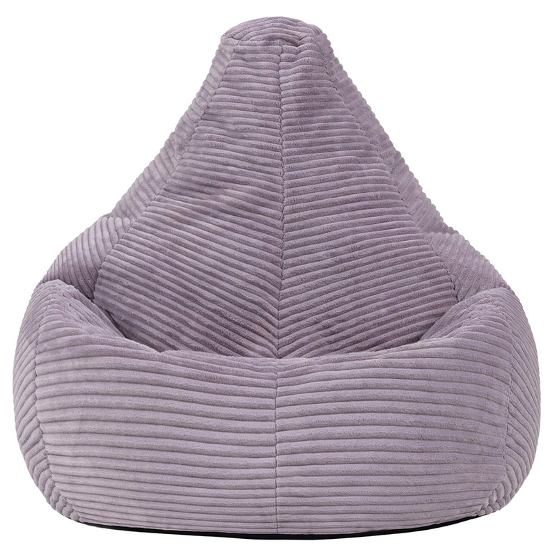 Pouf inclinable Kids Dalton en velours côtelé, mauve
