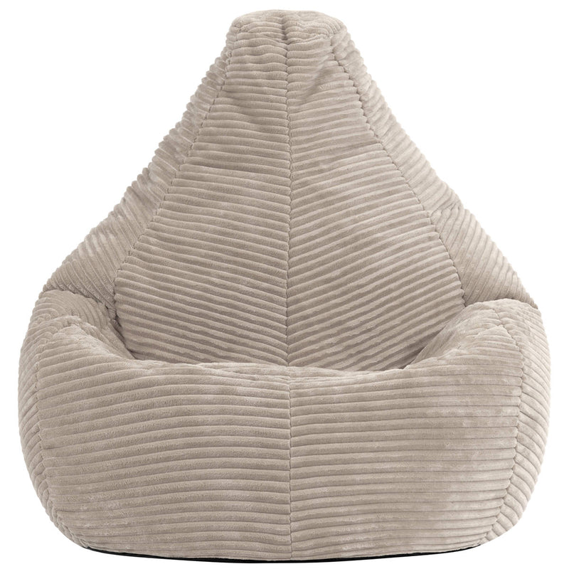 Pouf inclinable Kids Dalton en velours côtelé, naturel 