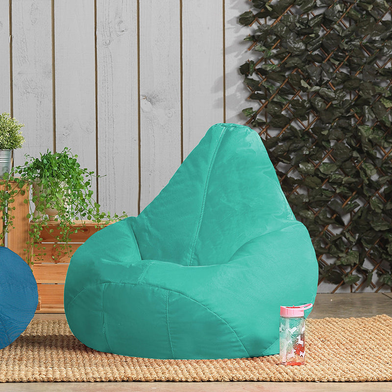 Pouf haut dossier Dalton pour enfants, intérieur-extérieur - Menthe poivrée