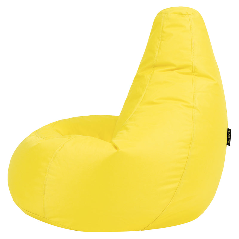 Pouf enfant dossier haut intérieur-extérieur Dalton - Jaune