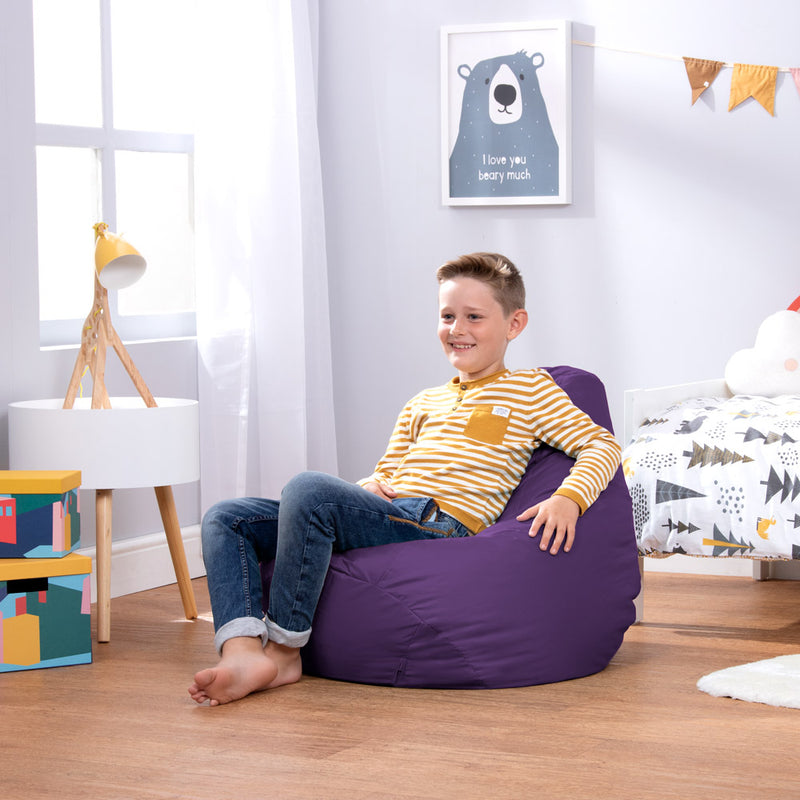 Pouf d'intérieur et d'extérieur pour enfants Dalton, Violet
