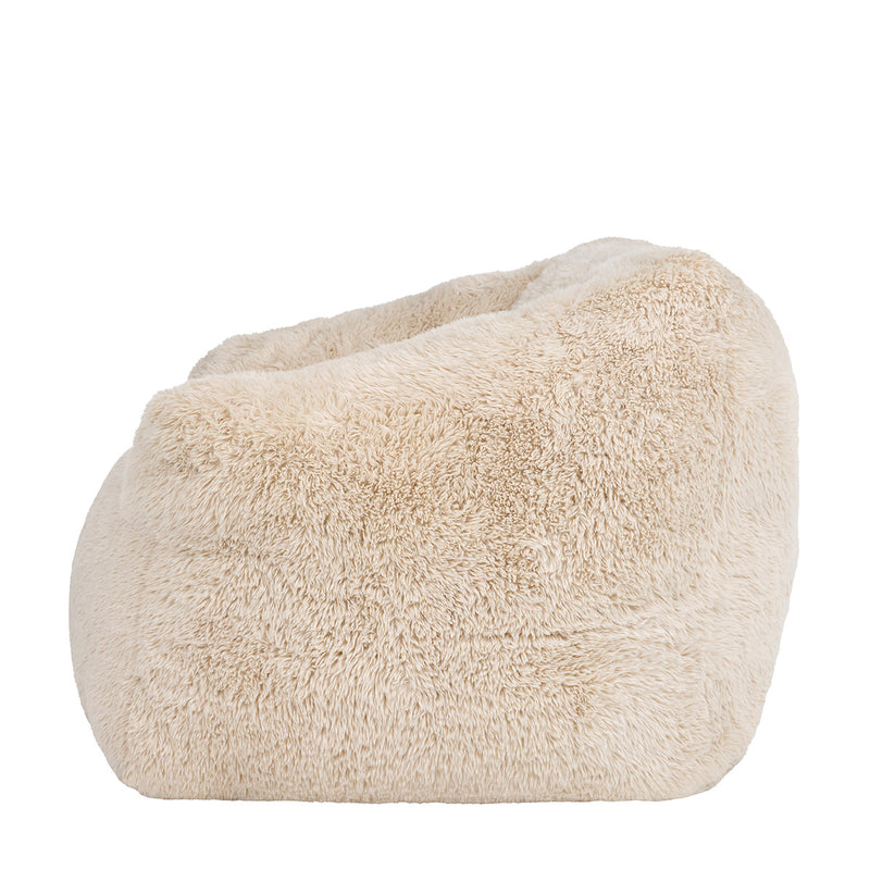 Fauteuil en fausse fourrure Aspen, naturel