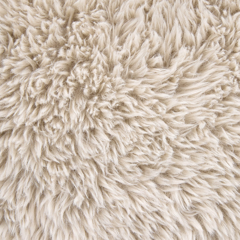 Fauteuil en fausse fourrure Aspen, naturel